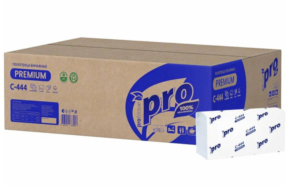 Бумажные полотенца PROtissue предназначены для гигиены рук в условиях интенсивного использования. В развернутом виде полотенца имеют размер 24×22,5 см. Изготовлены из двухслойной бумаги с тиснением, обеспечивают высокую прочность и впитываемость даже при контакте с влажными руками, не оставляют ворсинок на коже, гипоаллергенны, соответствуют стандартам экологической безопасности, подходят для переработки. Формат Z-складывания гарантирует легкое и аккуратное отделение листов, оптимизирован для узких диспенсеров, что позволяет экономить пространство в санузлах. Отлично подходят для установки в заведениях общественного питания, офисах, гостиницах, медицинских учреждениях и домашних условиях. Одна упаковка содержит 150 листов, рассчитана на длительное использование без частой замены. 