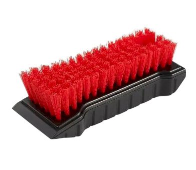 Щетка SYR ручная мультифункциональная со скребком, 55х25 мм, красная