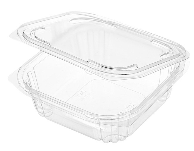 Контейнер с неразъемной крышкой 750 мл, 170х165х54 мм, РКСП 750/11 ПЭТ, 375 штук
