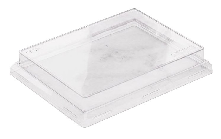 Крышка купольная к контейнеру оснащена системой защелкивания OneClick для защиты от протеканий. Выполнена из прозрачного пищевого ПЭТ, обеспечивает обзор продукции. Размер 150х200х20 мм. Подходит к прямоугольному картонному контейнеру объемом 1000 мл. В упаковке 50 штук. В транспортной коробке 300 штук.