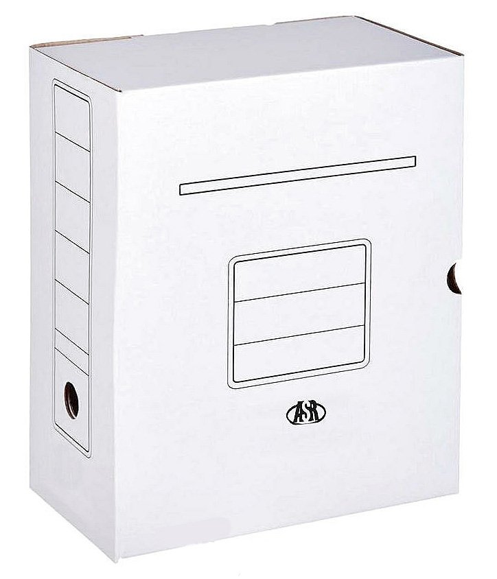 Короб архивный с клапаном, микрогофрокартон, 150 мм, белый, до 1500 листов