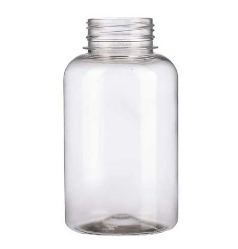 Бутылка без крышки 250 мл, широкое горло 38 мм, прозрачная, вес 17 г, 150 штук
