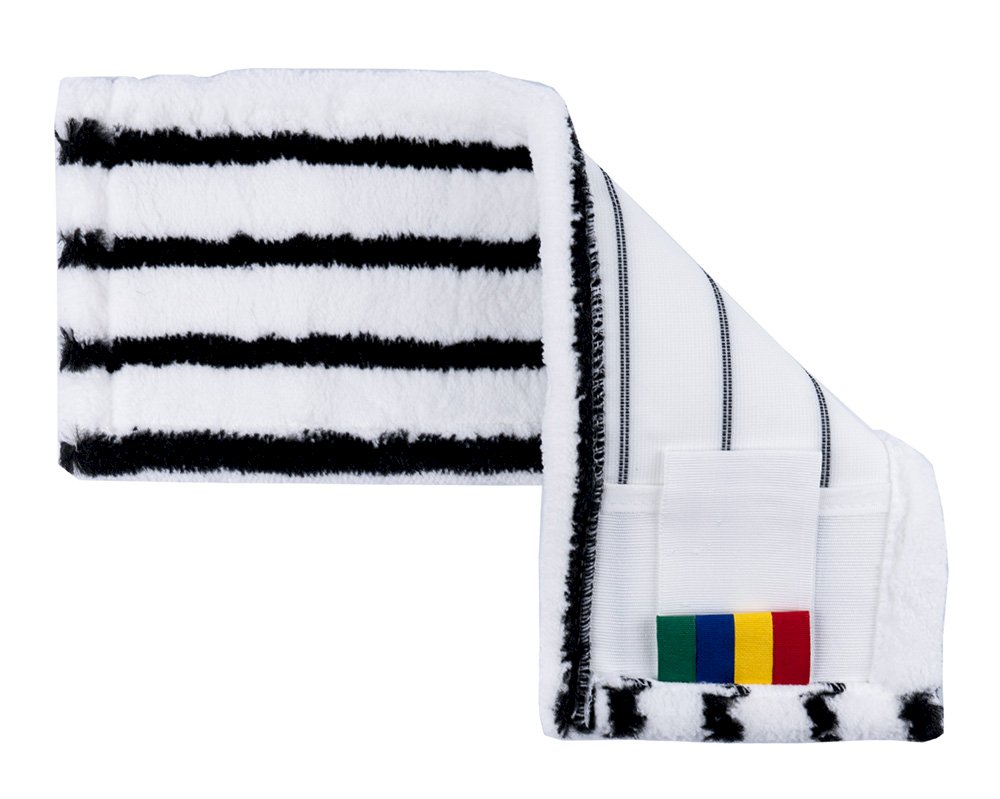 МОП плоский текстильный Optiline используется для ежедневной влажной и сухой уборки различных поверхностей. Выполнен из высококачественной микрофибры с жесткими абразивными полосками, оттирает и моет различные загрязнения на гладких и рельефных поверхностях, не оставляет царапин и разводов, эффективен при уборке методом "восьмерка" на открытых пространствах. Волокна микрофибры обеспечивают глубокое проникновение в микропоры поверхности и качественную очистку. Антистатические свойства материала препятствуют повторному оседанию пыли на очищенную поверхность. Плоская конструкция МОПа позволяет легко проникать в труднодоступные места и между предметами. Размер 40х13 см подходит для уборки небольших площадей и локальных загрязнений. Универсальное крепление типа "карман/ушки" обеспечивает надежную фиксацию МОПа на держателе, исключает соскальзывание во время работы. Цветовая кодировка позволяет разделить зоны уборки, исключает возможность перекрестного загрязнения. МОП сохраняет свои рабочие характеристики после многочисленных стирок, быстро сохнет, не деформируется, устойчив к воздействию моющих средств.

Область применения: офисные и административные здания, медицинские и образовательные учреждения, предприятия общественного питания, гостиницы, торговые центры, жилые помещения.