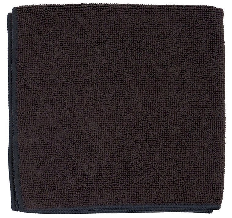 Салфетка из микрофибры 30х30 см, 190 г, чёрная