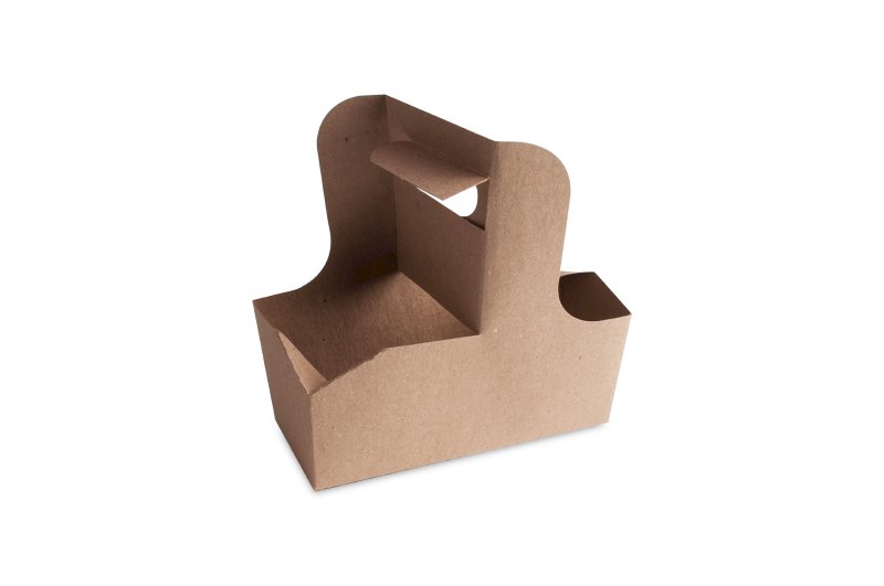 Держатель для 2-х стаканов Tray, с ручкой, 500 штук