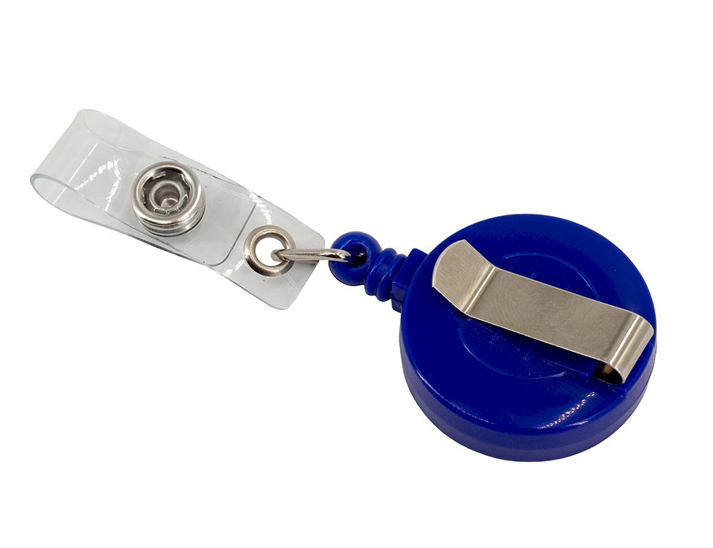 Держатель для бейджа Workmate с рулеткой, синий