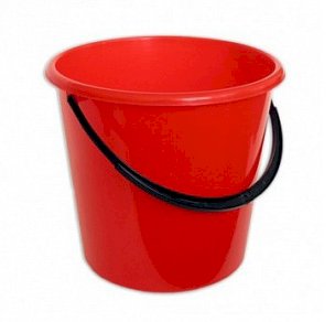 Пластмассовое ведро объемом 10 литров. Предназначено для хозяйственно-бытовых нужд. Имеет перекидную ручку. Верхняя кромка ведра имеет безопасно загнутые края, что также позволяет захватывать его и переносить без помощи ручки. Внутри нанесена мерная шкала с делениями. В коробке 10 штук.
