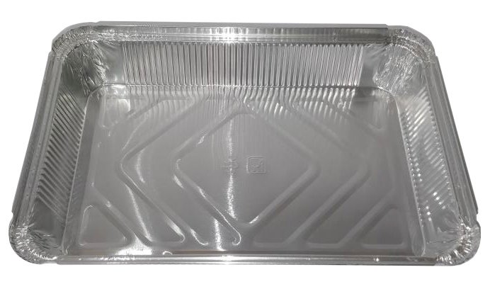 Прямоугольная касалетка объемом 2040 мл - жаропрочная ёмкость увеличенного объема, предназначенная для приготовления, хранения, доставки и подачи готовых блюд, полуфабрикатов. Касалетка выполнена из пищевой алюминиевой фольги высокой плотности, что обеспечивает равномерное распределение тепла и предотвращает деформацию при нагревании. Идеально подходит для крупных порций запеканок, лазаньи, мясных и овощных рагу, а также для выпечки и десертов. Совместима с крышкой арт.19-6477, которая гарантирует герметичность и сохраняет температуру блюд при транспортировке или хранении. Ёмкость выдерживает высокие температуры, может использоваться в духовых шкафах, грилях и мангалах, для хранения в холодильнике и морозильной камере, не требует смазывания маслом, не впитывает влагу и запахи. Применяется в ресторанах, кейтеринге, пищевом производстве и домашней кулинарии. Размер 313×216×50 мм. В упаковке 100 штук.