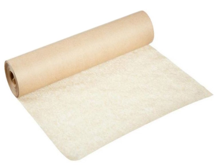 Подпергамент в ролях пищевой бежевый П ф.42 (ролики), 225 м, 5 кг, втулка 76 мм