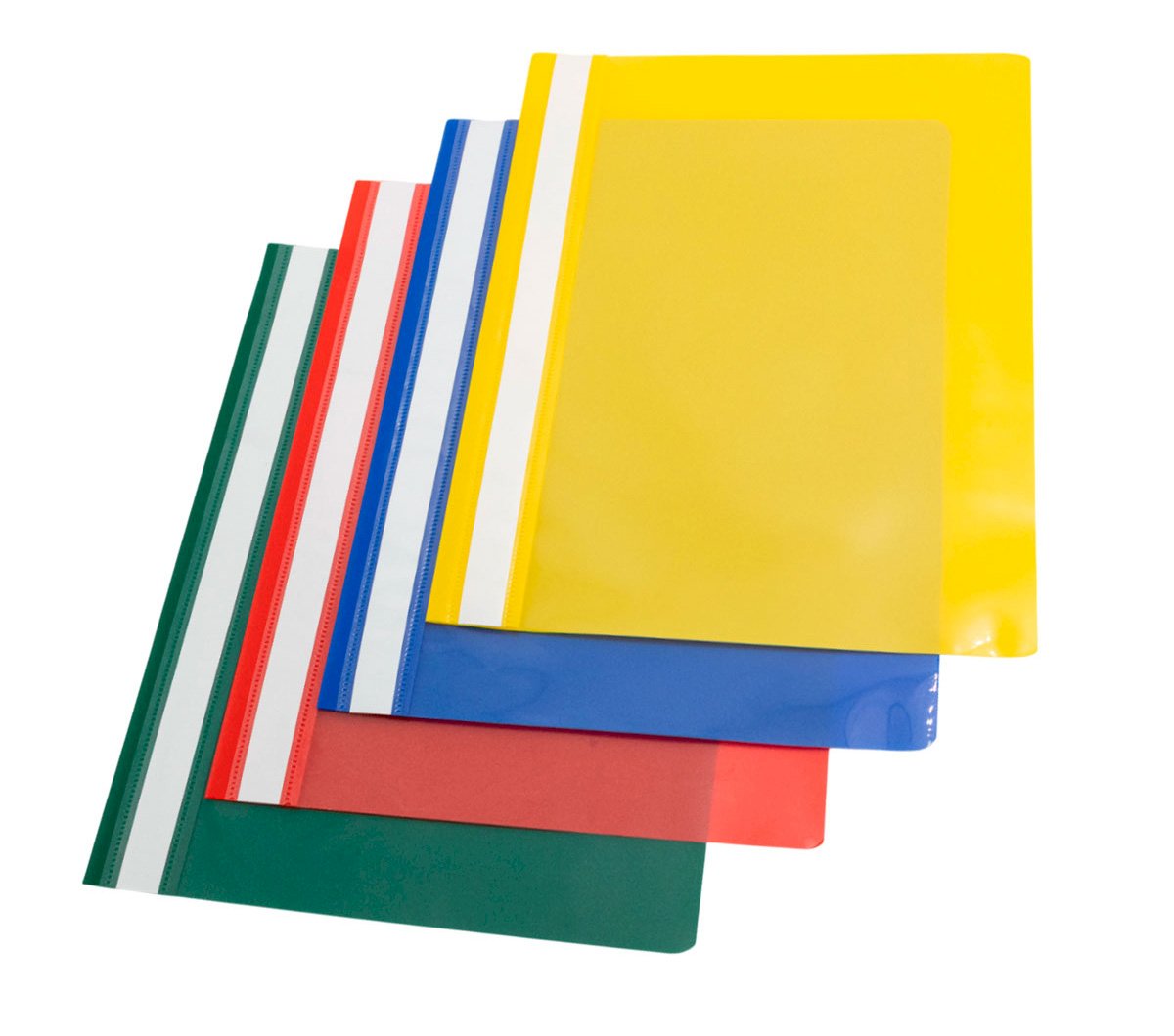 Набор папок-скоросшивателей Workmate, А4, 160 мкм, пластиковые, с прозрачным верхом, 4 цвета, 8 штук