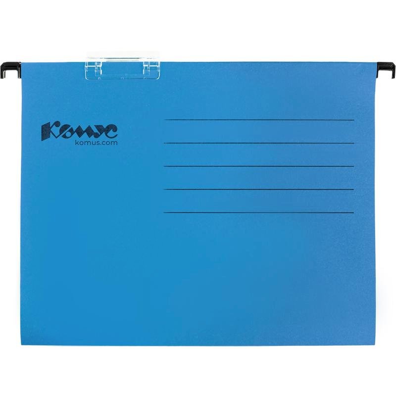 Подвесная папка А4, до 200 листов, синяя, 25 штук в упаковке