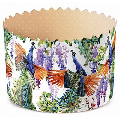 Форма бумажная для кулича Павлины, диаметр 60 мм, высота 45 мм