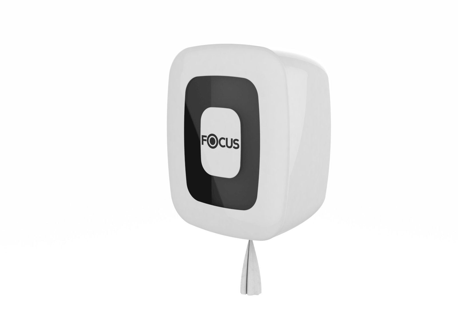 Диспенсер Focus для полотенец с центральной вытяжкой, белый - фото №1