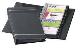 Визитница настольная Durable Visifix, на 200 визиток, антрацит