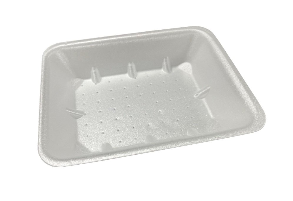 Подложка с влаговпитывающим слоем Х-4 50 (S3-50) из вспененного полистирола белого цвета. Используется для фасовки мясной продукции, полуфабрикатов, птицы. Конструкция подложки позволяет отводить сок от продукта из поверхности и накапливать его в высоко абсорбирующем слое внутри лотка, вдали от продукта. Размер лотка 225х175х50 мм. В упаковке 150 штук.