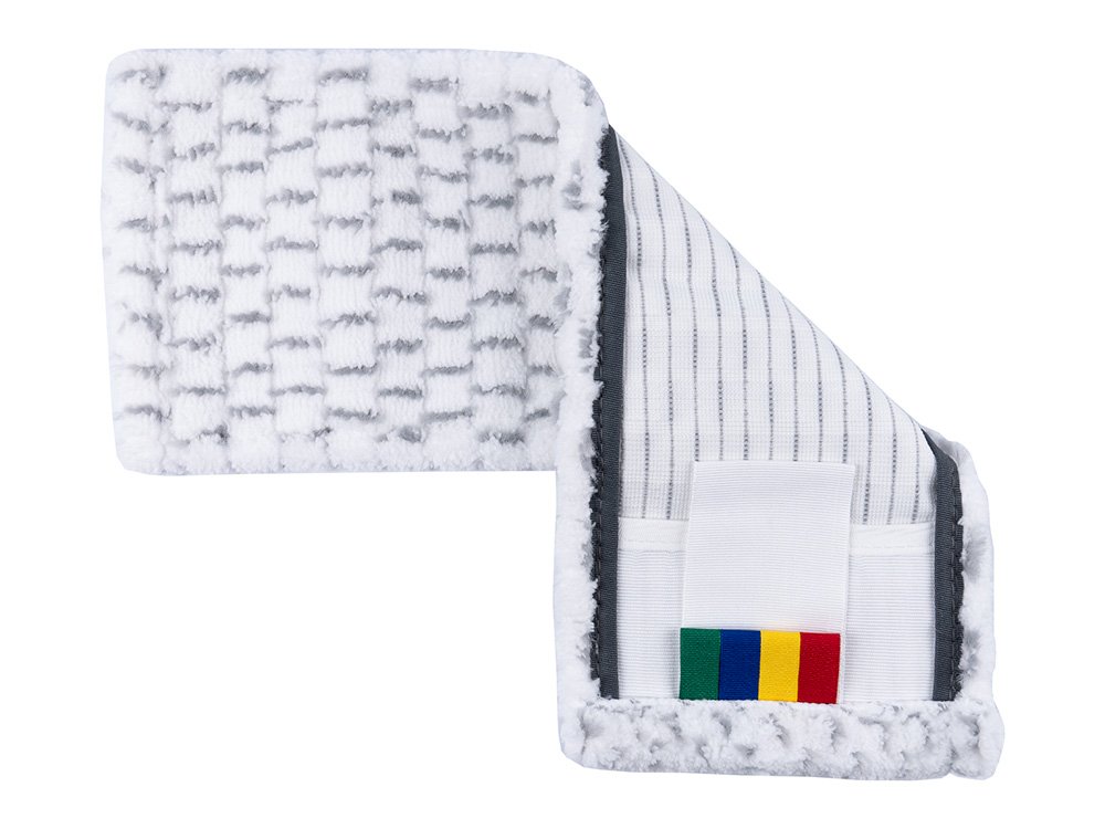 МОП плоский текстильный Optiline с плотной шубкой предназначен для ежедневной уборки различных поверхностей. Выполнен из высококачественной микрофибры, оснащен сеткой абразивных вставок, эффективно удаляет пыль, оттирает и моет различные загрязнения, не оставляет царапин и разводов. Волокна микрофибры обеспечивают глубокое проникновение в микропоры поверхности и качественную очистку. Антистатические свойства материала препятствуют повторному оседанию пыли на очищенную поверхность. Плоская конструкция МОПа позволяет легко проникать в труднодоступные места и между предметами. Размер 40х13 см подходит для уборки небольших площадей и локальных загрязнений. Универсальное крепление типа "карман/ушки" обеспечивает надежную фиксацию МОПа на держателе, исключает соскальзывание во время работы. Цветовая кодировка позволяет разделить зоны уборки, исключает возможность перекрестного загрязнения. МОП сохраняет свои рабочие характеристики после многочисленных стирок, быстро сохнет, не деформируется, устойчив к воздействию моющих средств.

Область применения: офисные и административные здания, медицинские и образовательные учреждения, предприятия общественного питания, гостиницы, торговые центры, жилые помещения.