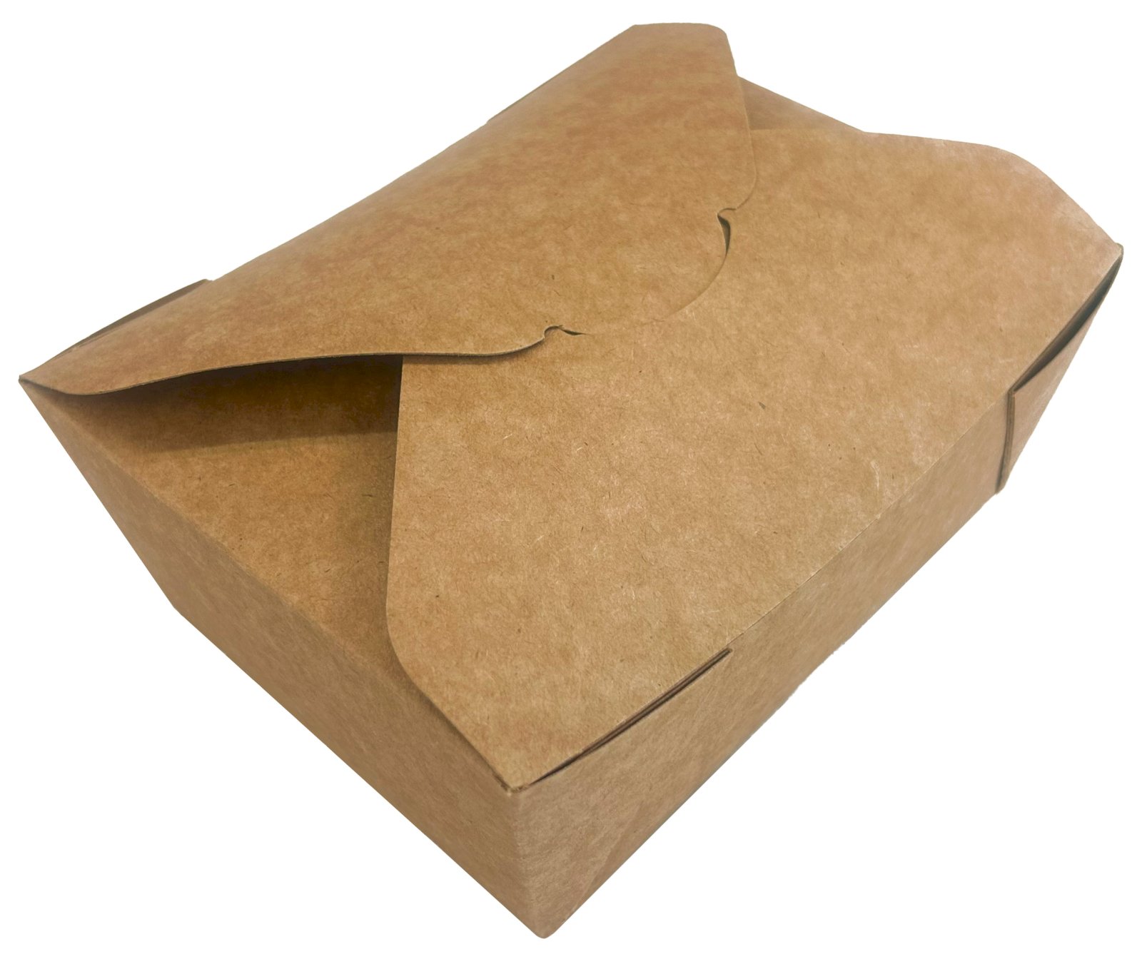 Контейнер Fold Box из крафтового картона с внутренней ламинацией используется для упаковки готовых блюд. Соответствует гигиеническим нормам, безопасен для контакта с пищей. Устойчив к деформации и перепадам температур. Подходит для холодных и горячих продуктов. Внутренняя ламинация защищает от влаги, соусов, жиров и масел, предотвращает размокание. Безопасен для хранения в холодильнике и разогрева в микроволновой печи. Верхняя часть конструкции собирается в крышку с замком, защищает от загрязнений, проливания и заветривания, сохраняет свежесть. Контейнеры компактны при хранении, легко штабелируются. Подходят для фастфуда, кафе, доставки, кулинарий и фуд-кортов. Объём 900 мл. Размер 150×115×70 мм. В упаковке 60 штук.