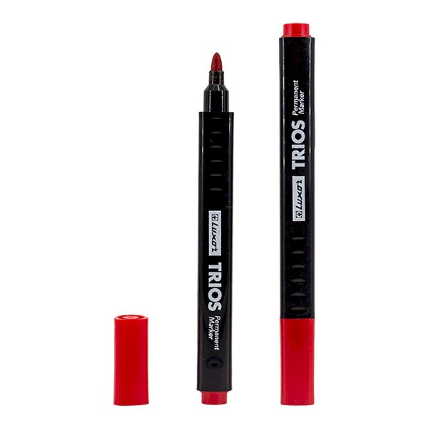 Маркер для доски Luxor 1223, перезаряжаемый, 2,5 мм, красный