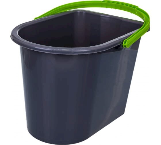 Ведро пластиковое York 14 литров, прямоугольное, без крышки