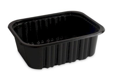 Контейнер под запайку 1000 мл, 165х130х55 мм, черный, в упаковке 400 штук