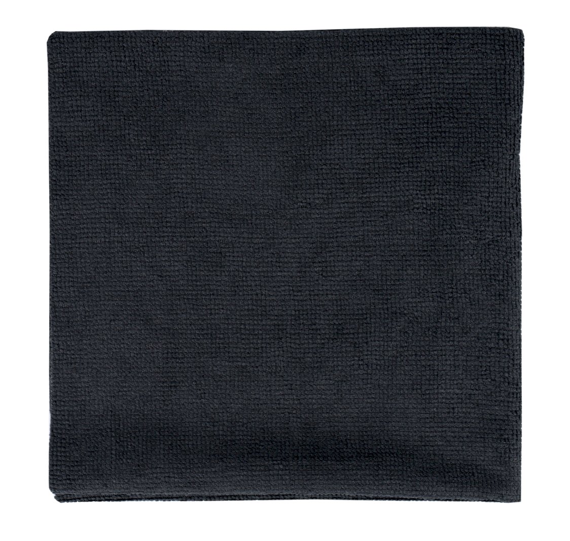 Салфетка из микрофибры 40х40 см, 220 г/м2, черная - фото №1