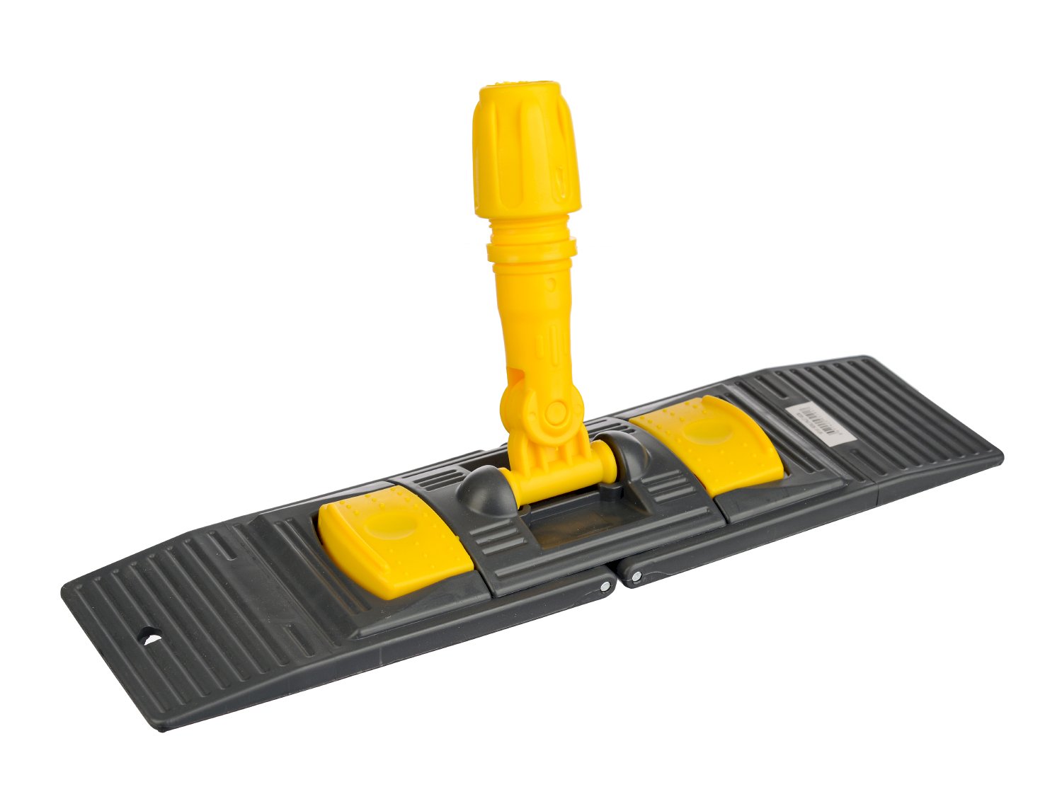 Держатель мопов предназначен для профессиональной уборки внутренних помещений. Выполнен из высококачественного полипропилена, устойчив к химическим моющим средствам. Складная конструкция с креплением типа "карман" позволяет быстро и надежно фиксировать моп, обеспечивает удобную замену насадок в процессе работы. Эргономичная форма держателя способствует равномерному распределению давления по всей рабочей поверхности, повышает эффективность уборки. Шарнирное соединение позволяет проводить уборку в труднодоступных местах. Размер 40х11 см подходит для очищения больших площадей, позволяет сократить время уборки и повысить производительность труда. Прочный пластиковый корпус устойчив к механическим повреждениям, не деформируется при интенсивном использовании. Желтый цвет позволяет использовать держатель в системе цветового кодирования для предотвращения перекрестного загрязнения в различных зонах уборки. Держатель совместим с рукоятками диаметром 18-23 мм с резьбовым креплением.

Область применения: профессиональный клининг, медицинские и образовательные учреждения, предприятия общественного питания, гостиничный бизнес, торговые и офисные комплексы.