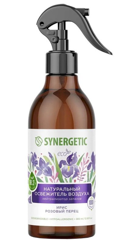 Синергетик Освежитель воздуха Ирис и розовый перец 380 мл, нейтрализатор запахов