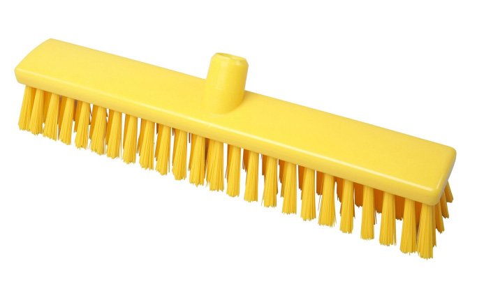 Щетка для пола FBK 400х60 мм, жесткая, желтая