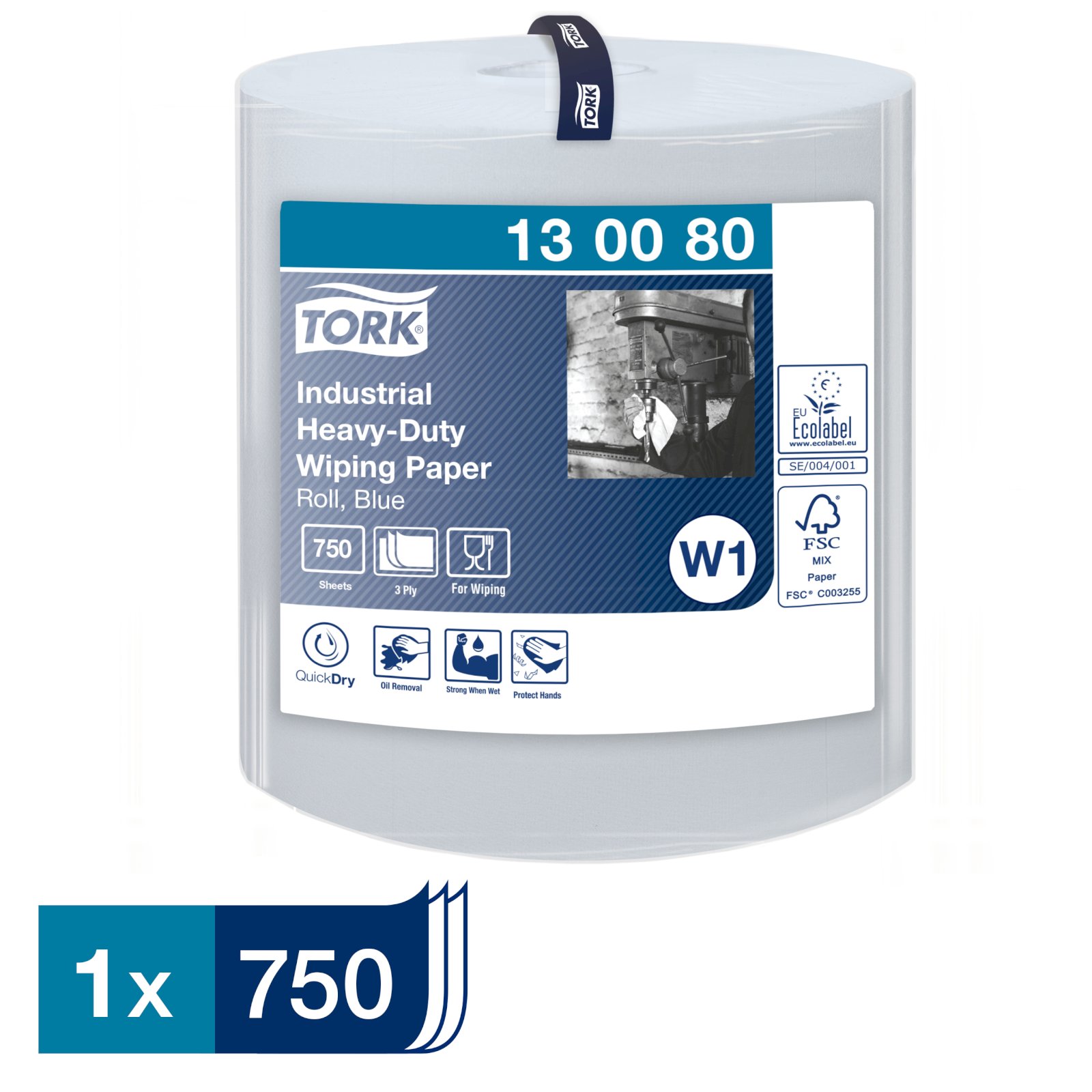 Протирочная бумага Tork (Торк) суперпрочная трехслойная. Самая прочная бумага с повышенной впитываемостью. Плотный материал защищает руки от повреждений. Благодаря прочной текстуре идеально удаляет масло, жир, смазку и грязь.
Не содержит силикона, благодаря чему на поверхности не остается никаких следов. Большого рулона хватает надолго. Бумага совместима с напольными и настенными диспенсерами Tork, система W1, а также с диспенсерами с центральной вытяжкой Tork, система W2.Рулоны длиной 255 м, шириной 36,9 см. В рулоне 750 полотенец. 