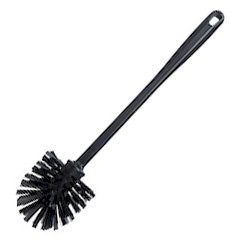 Ёрш туалетный FBK предназначен для эффективной очистки унитаза и поддержания гигиены в санузле. Изготовлен из высококачественного пластика, обеспечивает долговечность и устойчивость к воздействию чистящих средств. Эргономичная ручка не скользит в руке, обеспечивает надежный захват и контроль при использовании. Жесткая щетина эффективно удаляет загрязнения, налет и отложения с поверхности унитаза, включая труднодоступные места под ободком. Компактная рабочая часть позволяет тщательно очищать все изгибы и углубления сантехники.

Ёрш выполнен в практичном черном цвете, подходит для любого интерьера санузла. Материал легко очищается и быстро высыхает после использования, что препятствует размножению бактерий и появлению неприятных запахов.

Размер изделия 90х80х370 мм обеспечивает оптимальное соотношение компактности и функциональности. Подходит для использования в офисах, гостиницах, медицинских и образовательных учреждениях.

Произведено в Дании. Соответствует европейским стандартам качества и безопасности.