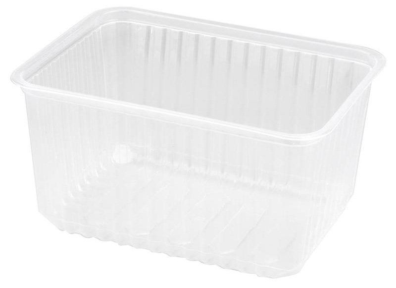 Контейнер прямоугольный, 1500 мл, 179х132х89 мм, прозрачный ПП, 50 штук (крышка 17-3699)