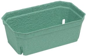 Контейнер бумажный БиоУп №107, 190х110х70 мм, 500 г, зеленый, 40 штук