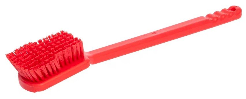 Щетка ручная HQ Profiline 480х70 мм, c длинной ручкой 60 мм, средняя жесткость, красная