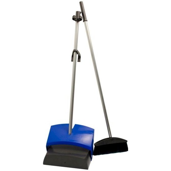 Комплект совок со щёткой Vileda на длинных ручках, синий