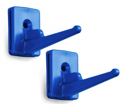 Крючок настенного крепления HACCPER Control Point, синий, 2 штуки