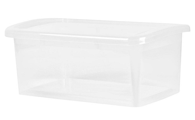 Контейнер Laconic с крышкой, 7 литров, 350х235х148 мм, пластиковый, прозрачный кристалл			