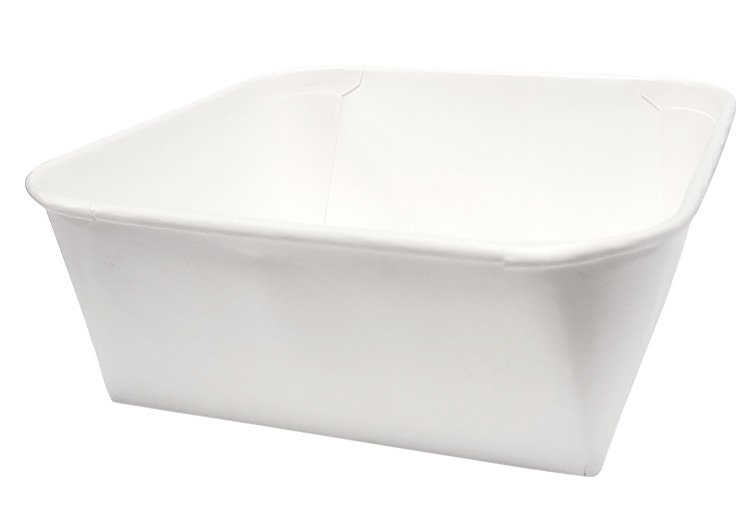 Контейнер квадратный 1300 мл, 170х170х70 мм, белый, 50 штук