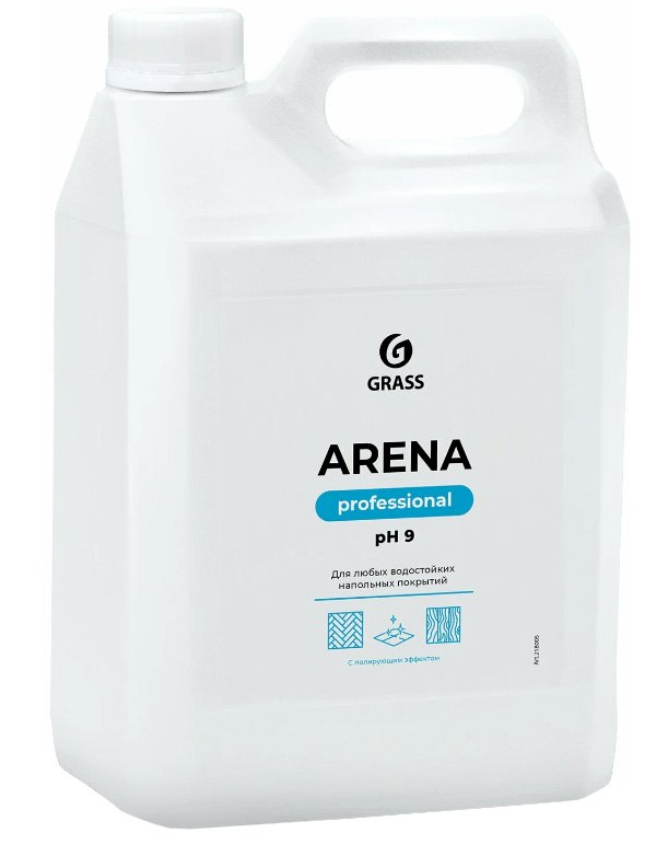 ГРАСС Arena Средство моющее нейтральное для пола профессиональное концентрированное средство для ежедневного мытья всех типов напольных покрытий. Разработано специально для клининговых компаний, административных зданий, торговых центров, медицинских и образовательных учреждений, предприятий общественного питания. Универсальная формула подходит для мытья линолеума, ламината, паркета, керамической плитки, натурального камня, резиновых покрытий и других типов полов. Обеспечивает бережное очищение, не повреждает защитные покрытия и структуру материала. Эффективно удаляет повседневные загрязнения: пыль, грязь, следы обуви, жировые пятна. Подходит для машинного и ручного использования.

Область применения: профессиональный клининг, офисные и торговые центры, медицинские и образовательные учреждения, предприятия HoReCa, промышленные объекты, жилые помещения.
