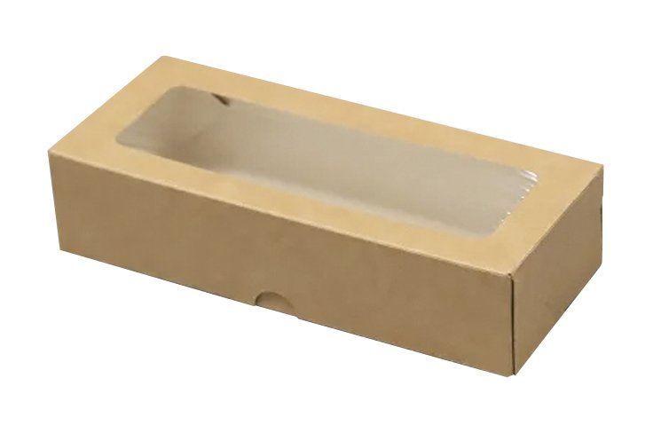 Упаковка с прозрачным окном выполнена из экологически чистого картона. Предназначена для доставки и хранения холодных и горячих блюд. Коробка может использоваться в микроволновой печи. Быстросборная. Наличие окна позволяет оценить продукцию, не вскрывая упаковку. Размер упаковки 170х70х40 мм. Объем 500 мл. В упаковке 500 штук.