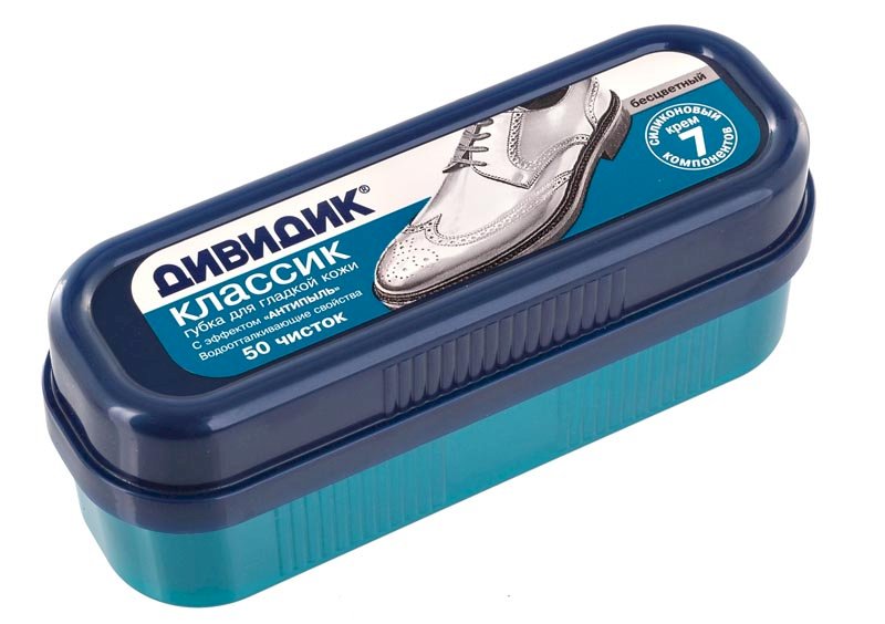 Губка для обуви "Дивидик+" бесцветный