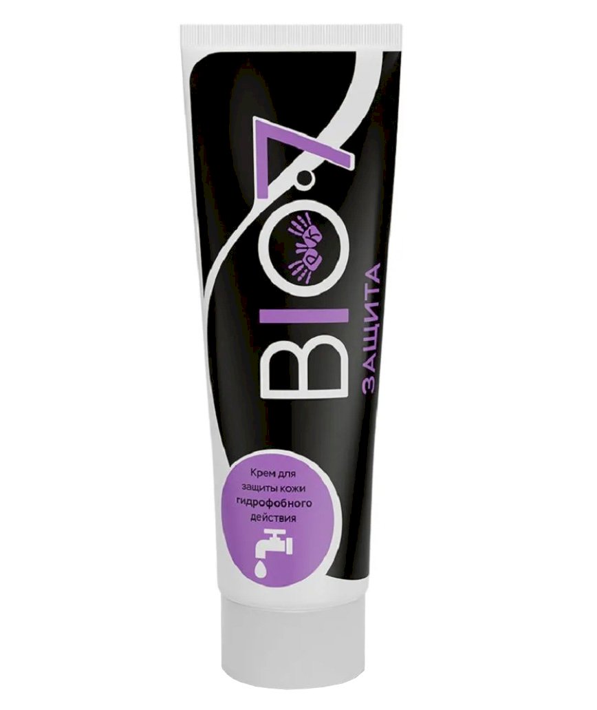 Крем защитный гидрофобного действия BIO7 предназначен для защиты кожи рук при работе с химическими и водными растворами. Рекомендуется использовать при работе с перчатками. Содержит инактиваторы, блокирующие вредное воздействие химических раздражителей, предотвращает раздражение. Не оставляет следов на одежде и предметах, быстро впитывается. Объем 100 мл. В упаковке 100 штук.