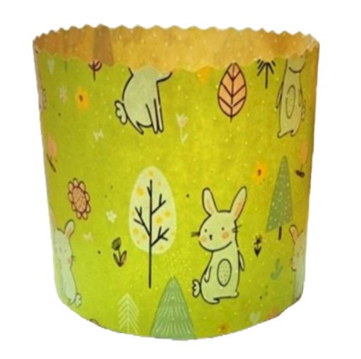 Форма для выпечки кулича Зайчики в Лесу, диаметр 90 мм, высота 90 мм