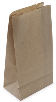 Пакет бумажный типа McDonald's на вынос, 120х80х240 штук, коричневый, 100 штук