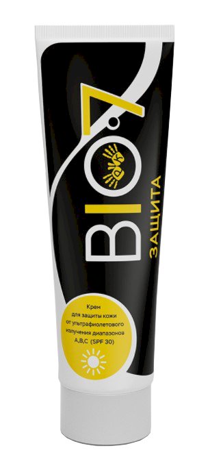BIO 7 Крем от УФ излучений спектра А,В,С, SPF 30, 100 мл