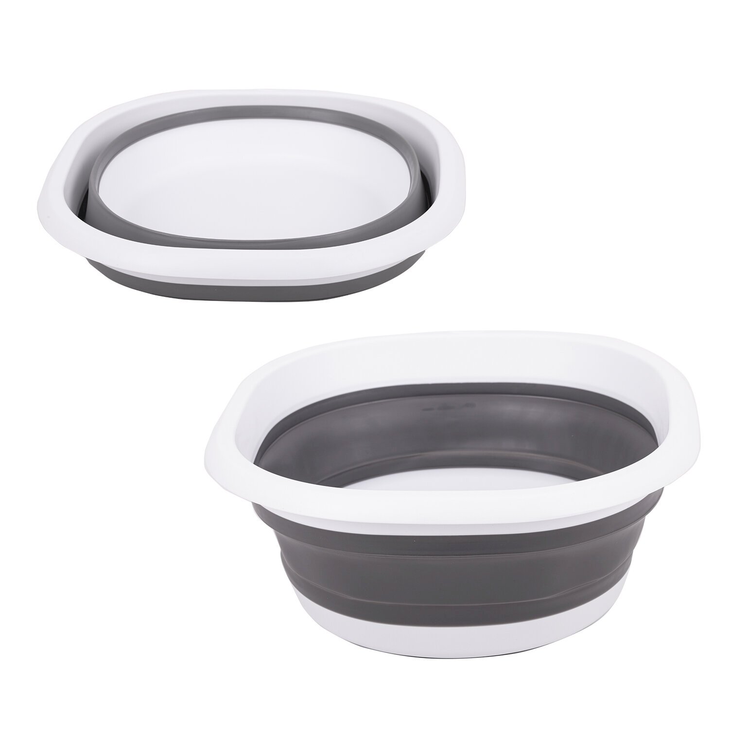 Таз круглый складной, 10 литров, силиконовый