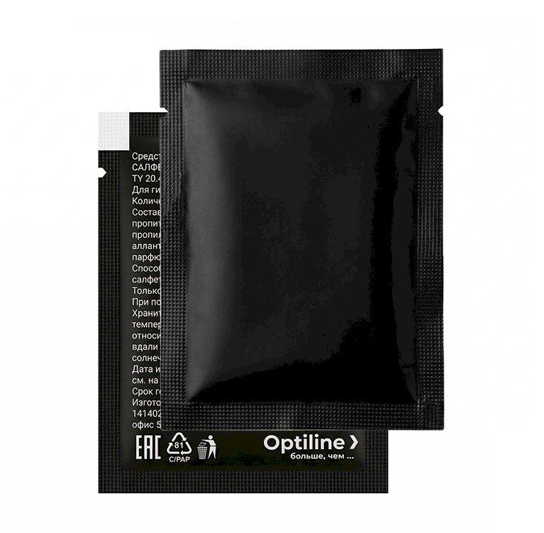 Салфетка влажная "Освежающая" Optiline предназначена для поддержания гигиены кожи рук и лица, удаляет загрязнения и следы жира. Может применяться для протирки гладких поверхностей. Выполнена из нетканого материала белого цвета с увлажняющей пропиткой. Широко используется в ресторанах, кафе, кейтеринге, в транспорте и загородных поездках. Поставляется в индивидуальной упаковке стильного черного цвета. Размер упаковки 60х80 мм.

