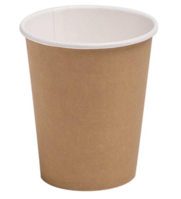 Бумажный стакан объемом 250 мл (полный объем 280 мл) с диаметром 80 мм выполнен из крафтового картона с внутренним белым полимерным покрытием, что обеспечивает надежную защиту от протекания и размокания при использовании для горячих и холодных напитков. Наружная поверхность натурального крафтового цвета легко поддается брендированию и придает стакану эстетичный вид. Слегка коническая форма позволяет компактно штабелировать стаканы для экономии места при хранении и транспортировке. Стакан совместим с большинством крышек диаметром 80 мм, обеспечивая герметичность при переноске. Идеален для кофеен, служб доставки, вендинговых автоматов, офисов и мероприятий. Экологичный материал пригоден для переработки. Упаковка содержит 50 штук.
