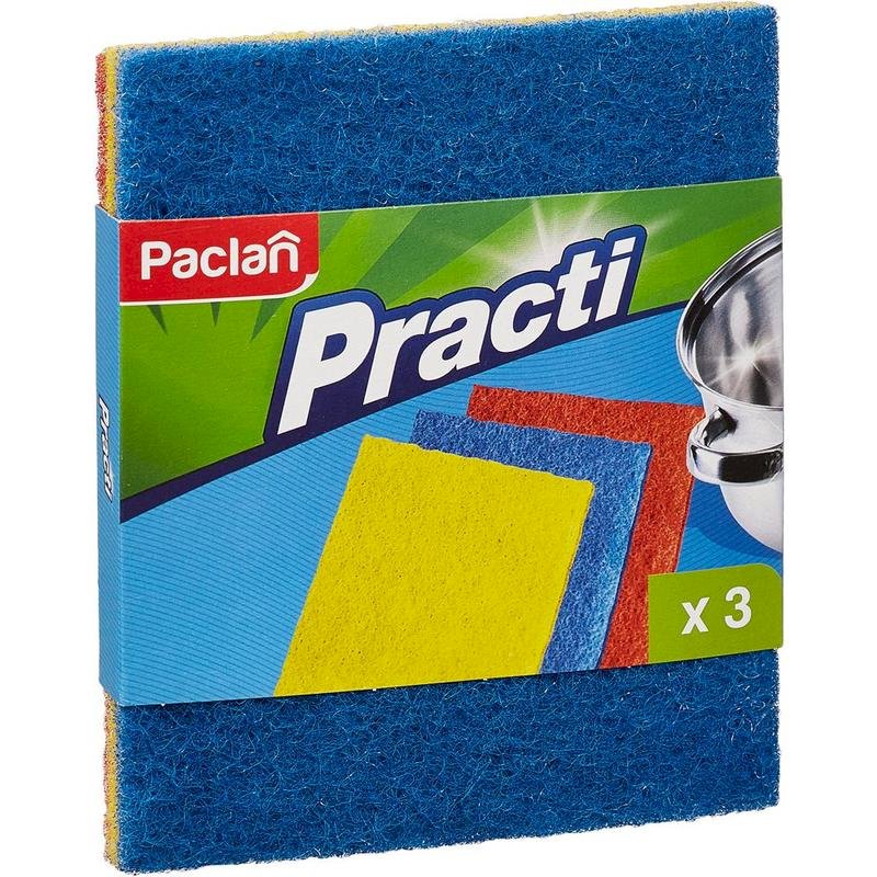 Губки абразивные Paclan 150x125x20 мм, 3 штуки