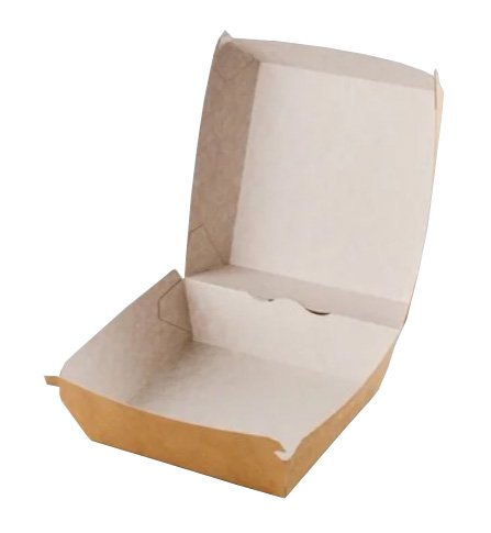 Коробка для гамбургера изготовлена из натуральных материалов. Обладает влагопрочностью и жиронепроницаемостью, обеспечивает высокую сохранность продукта. Не требует сборки за счет объемной склейки. Может быть использована для разогрева в микроволновой печи. Размер 110х110х60 мм. В упаковке 200 штук.