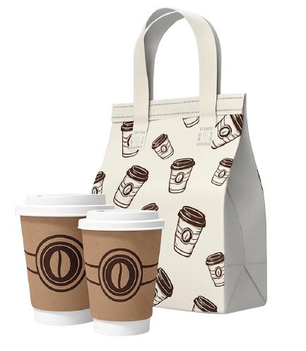 Термошопер Кофе выполнен из спанбонда с ламинацией, отличается повышенной прочностью, влагостойкий, устойчив к разрыву, не мнется, легко моется, долговечен в использовании, сохраняет насыщенный цвет и товарный вид при интенсивной эксплуатации. Оснащен удобными мягкими ручками и защитным клеевым клапаном. Жесткое дно и многослойная структура обеспечивают прочность при повышенных нагрузках и удобство при транспортировке. Дополнительный слой из металлизированной пленки поддерживает необходимую температуру содержимого до 5 часов. Термосумка совместима с аккумулятором холода. Выдерживает нагрузку до 10 кг. Является экологичной альтернативой одноразовым пакетам. Термосумка из спанбонда с ламинацией предназначена для доставки замороженных продуктов или горячих готовых блюд, широко используются в розничной торговле. Подходит для размещения двух стаканов кофе и других напитков. Размер 20+12х28 см. В упаковке 350 штук.